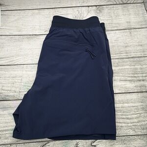 Ten Thousand Set Short 6.5" Lined Blue Sz MED Athletic Gym Workout Run EUC